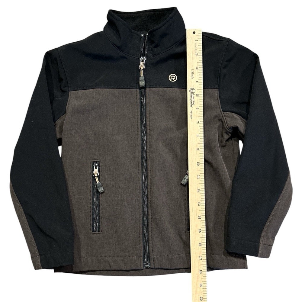 Roper Boys Pieced Softshell Jacket - 03-397-0780-0620 BR Size Small With Flaw - Picture 6 of 7